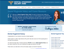 Tablet Screenshot of dentalhygienistsalaryjobs.com